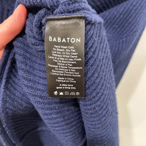 Blue Babaton Ribbed Sweater | XS | Aritzia - Picture 3 of 3